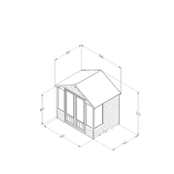 Forest Garden Oakley 7x7 Apex Overlap Solid Wood Summer House With Double Door - Assembly Service Included 13 Forest Garden Oakley 7x7 Apex Overlap Solid Wood Summer House With Double Door - Assembly Service Included -Garden Outdoor Store forest garden oakley 7x7 apex overlap solid wood summer house with double door assembly service included5013053188477 01t bq
