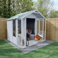 Forest Garden Oakley 7x7 Apex Overlap Solid Wood Summer House With Double Door - Assembly Service Included 12 Forest Garden Oakley 7x7 Apex Overlap Solid Wood Summer House With Double Door - Assembly Service Included -Garden Outdoor Store forest garden oakley 7x7 apex overlap solid wood summer house with double door assembly service included5013053188644 02i bq