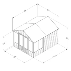 Forest Garden Oakley 8x10 Apex Overlap Solid Wood Summer House With Double Door - Assembly Service Included 11 Forest Garden Oakley 8x10 Apex Overlap Solid Wood Summer House With Double Door - Assembly Service Included -Garden Outdoor Store forest garden oakley 8x10 apex overlap solid wood summer house with double door assembly service included5013053188781 01t bq