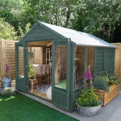 Forest Garden Oakley 8x10 Apex Overlap Solid Wood Summer House With Double Door - Assembly Service Included 10 Forest Garden Oakley 8x10 Apex Overlap Solid Wood Summer House With Double Door - Assembly Service Included -Garden Outdoor Store forest garden oakley 8x10 apex overlap solid wood summer house with double door assembly service included5013053188781 03i bq