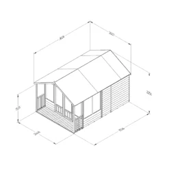 Forest Garden Oakley 8x12 Apex Overlap Solid Wood Summer House With Double Door 9 Forest Garden Oakley 8x12 Apex Overlap Solid Wood Summer House With Double Door -Garden Outdoor Store forest garden oakley 8x12 apex overlap solid wood summer house with double door5013053188828 01t bq