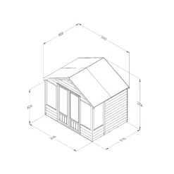 Forest Garden Oakley 8x6 Apex Overlap Solid Wood Summer House With Double Door 7 Forest Garden Oakley 8x6 Apex Overlap Solid Wood Summer House With Double Door -Garden Outdoor Store forest garden oakley 8x6 apex overlap solid wood summer house with double door5013053188583 01t bq