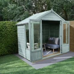 Forest Garden Oakley 8x6 Apex Overlap Solid Wood Summer House With Double Door 6 Forest Garden Oakley 8x6 Apex Overlap Solid Wood Summer House With Double Door -Garden Outdoor Store forest garden oakley 8x6 apex overlap solid wood summer house with double door5013053188583 02i bq