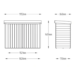 Forest Garden Overlap Wooden 6x3 Pent Garden Storage 19 Forest Garden Overlap Wooden 6x3 Pent Garden Storage -Garden Outdoor Store forest garden overlap wooden 6x3 pent garden storage5013053162835 01t bq