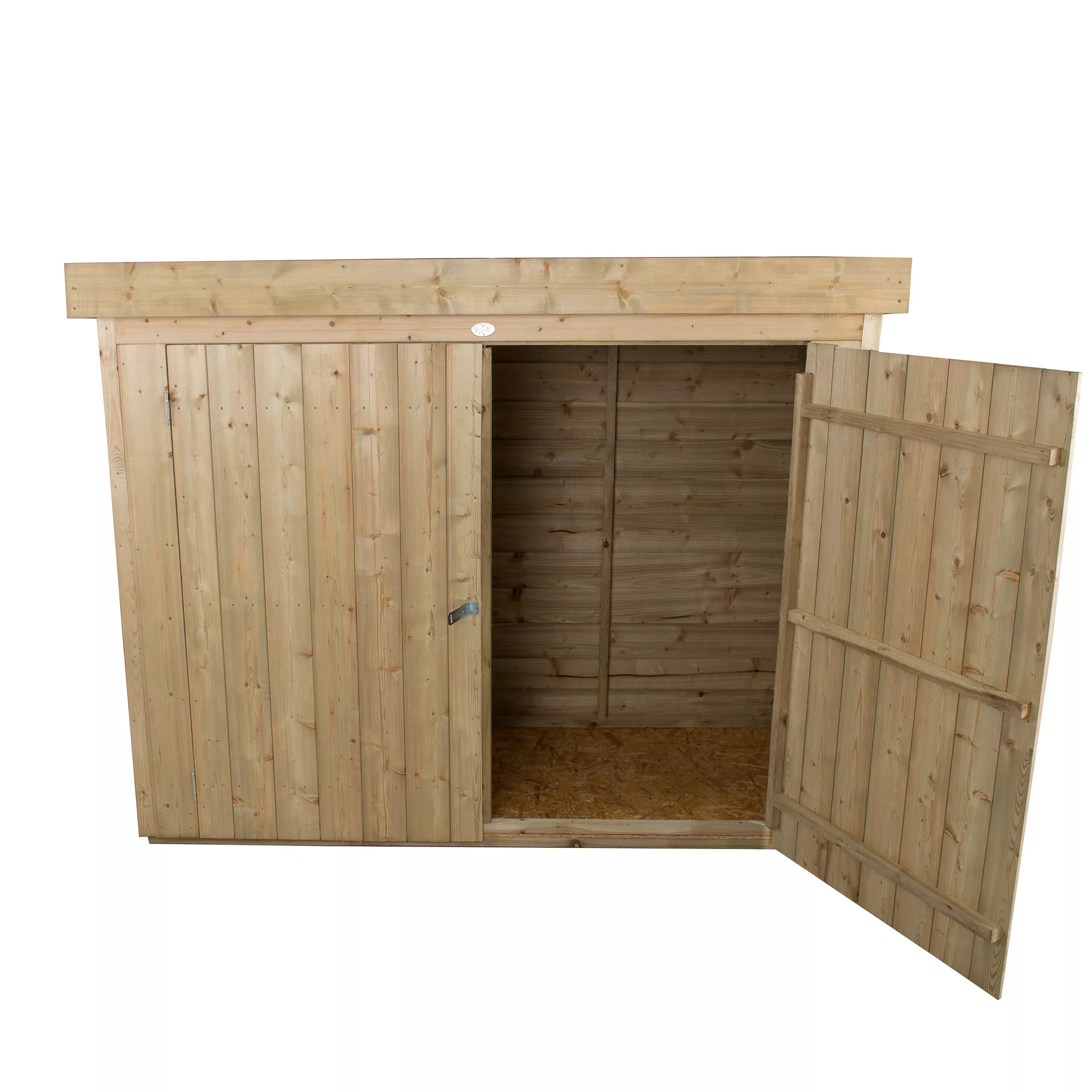 Forest Garden Overlap Wooden 6x3 Pent Garden Storage 3 Forest Garden Overlap Wooden 6x3 Pent Garden Storage - Image 3