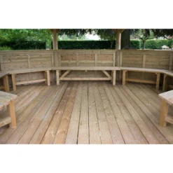 Forest Garden Premium Furnished Octagonal Gazebo, (W)5.27m (D)3.78m -Garden Outdoor Store forest garden premium furnished octagonal gazebo w 5 27m d 3 78m5013053172681 02i