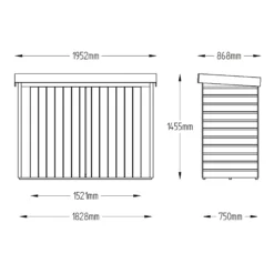 Forest Garden Shiplap Wooden 6x3 Pent Garden Storage -Garden Outdoor Store forest garden shiplap wooden 6x3 pent garden storage5013053162842 01t bq