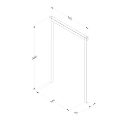 Forest Garden Sleeper European Softwood Arch (H) 240cm X (W) 160cm Set Of 3 -Garden Outdoor Store forest garden sleeper european softwood arch h 240cm x w 160cm set of 35013053190081 01t