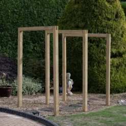 Forest Garden Sleeper European Softwood Arch (H) 240cm X (W) 160cm Set Of 3 -Garden Outdoor Store forest garden sleeper european softwood arch h 240cm x w 160cm set of 35013053190081 04i