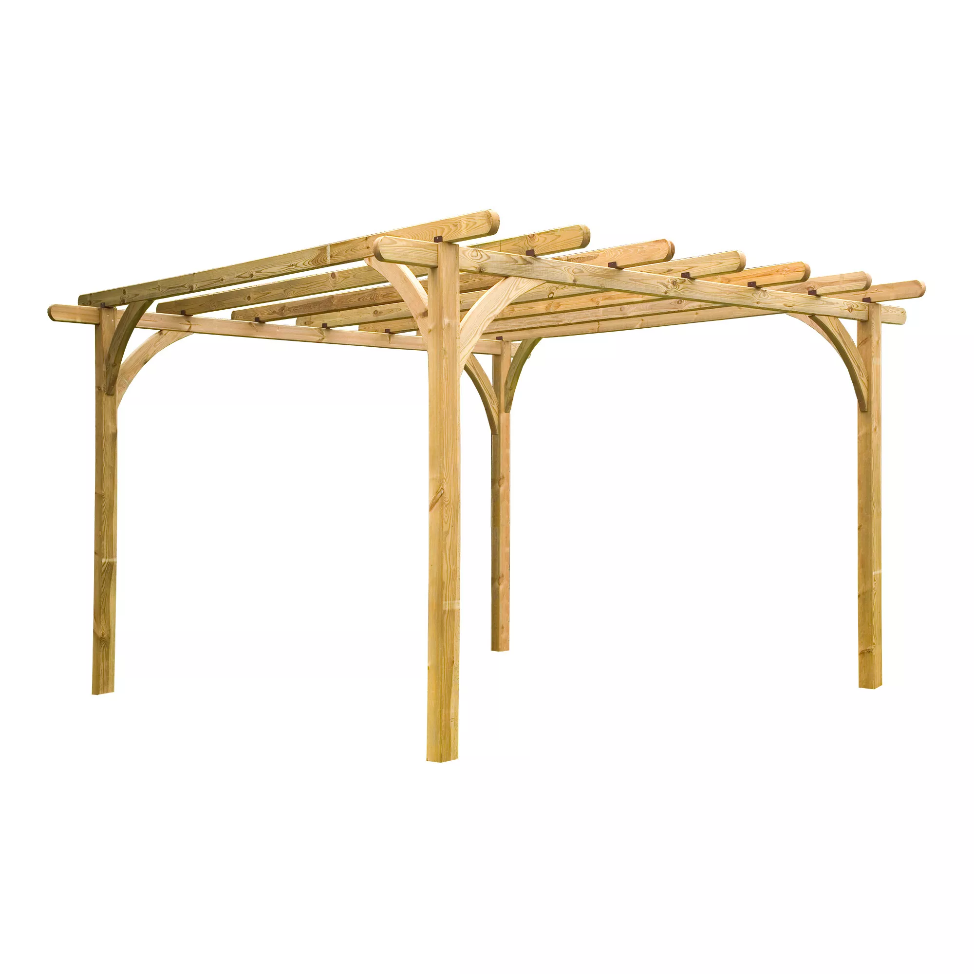 Forest Garden Square Pergola, (H)2800mm (W)3600mm 2 Forest Garden Square Pergola, (H)2800mm (W)3600mm - Image 2