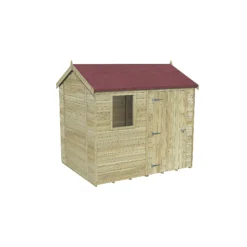 Forest Garden Timberdale 8x6 Ft Reverse Apex Tongue & Groove Wooden Shed With Floor