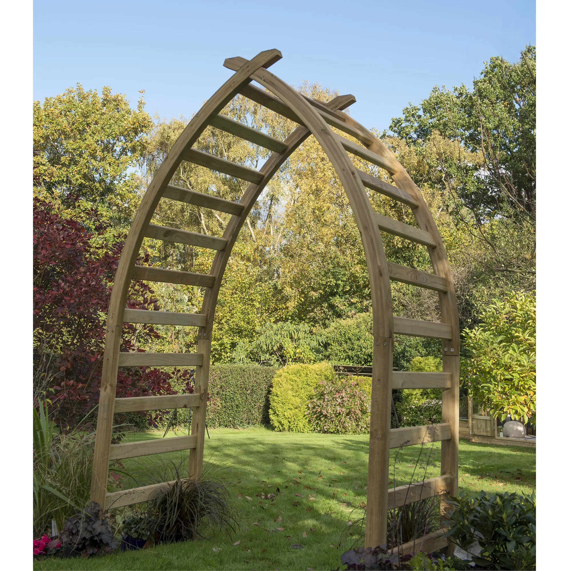 Forest Garden Whitby Softwood Arch 5 Forest Garden Whitby Softwood Arch - Image 5