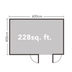 Forest Garden Wolverley 6x4 Toughened Glass Pent Loglap Solid Wood Cabin With Double Door - Assembly Service Included -Garden Outdoor Store forest garden wolverley 6x4 toughened glass pent loglap solid wood cabin with double door assembly service included5013053181560 02t bq