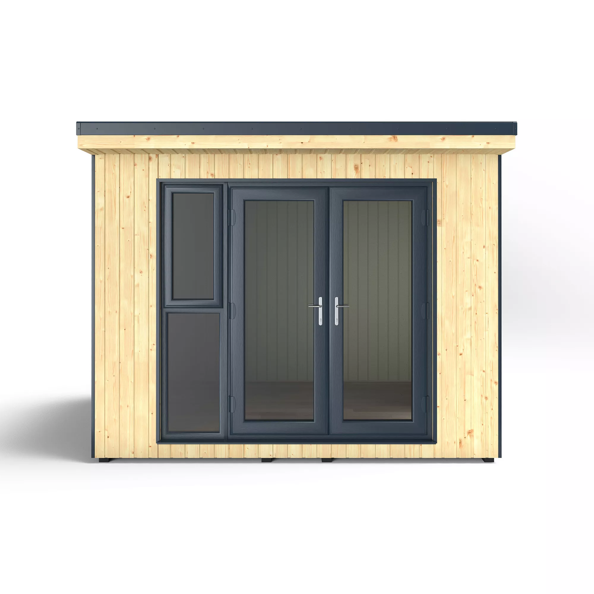 Forest Garden Xtend+ 10x9 Pent Tongue & Groove Garden Office With Double Door 4 Forest Garden Xtend+ 10x9 Pent Tongue & Groove Garden Office With Double Door - Image 4