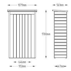 Forest Tall Shiplap 3.6x1.6 Pent Garden Storage 750L 23 Forest Tall Shiplap 3.6x1.6 Pent Garden Storage 750L -Garden Outdoor Store forest tall shiplap 3 6x1 6 pent garden storage 750l5013053163177 01t bq