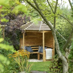 Forest Venetian Corner Arbour, (H)2500mm (W)2330mm (D)1610mm - Assembly Required 16 Forest Venetian Corner Arbour, (H)2500mm (W)2330mm (D)1610mm - Assembly Required -Garden Outdoor Store forest venetian corner arbour h 2500mm w 2330mm d 1610mm assembly required5013053139745 04i