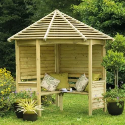 Forest Venetian Corner Arbour, (H)2500mm (W)2330mm (D)1610mm - Assembly Required 17 Forest Venetian Corner Arbour, (H)2500mm (W)2330mm (D)1610mm - Assembly Required -Garden Outdoor Store forest venetian corner arbour h 2500mm w 2330mm d 1610mm assembly required5013053139745 05i
