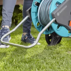 Gardena Aquaroll Freestanding Empty Hose Cart With Wheels -Garden Outdoor Store gardena aquaroll freestanding empty hose cart with wheels4078500032834 02i bq
