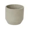 GoodHome Grey Clay Circular Plant Pot (Dia)22cm