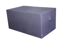 GoodHome Hamilton Steel Grey Rectangular Lift-up Table Cover 153cm(L) 73cm(H) 91cm(W)