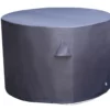 GoodHome Hamilton Steel Grey Round Dining Table Cover 78cm(H) 123cm(Dia)
