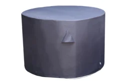 GoodHome Hamilton Steel Grey Round Dining Table Cover 78cm(H) 123cm(Dia)