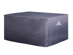 GoodHome Hamilton Steel Grey Square Lift-up Table Cover 102cm(L) 48cm(H) 102cm(W)