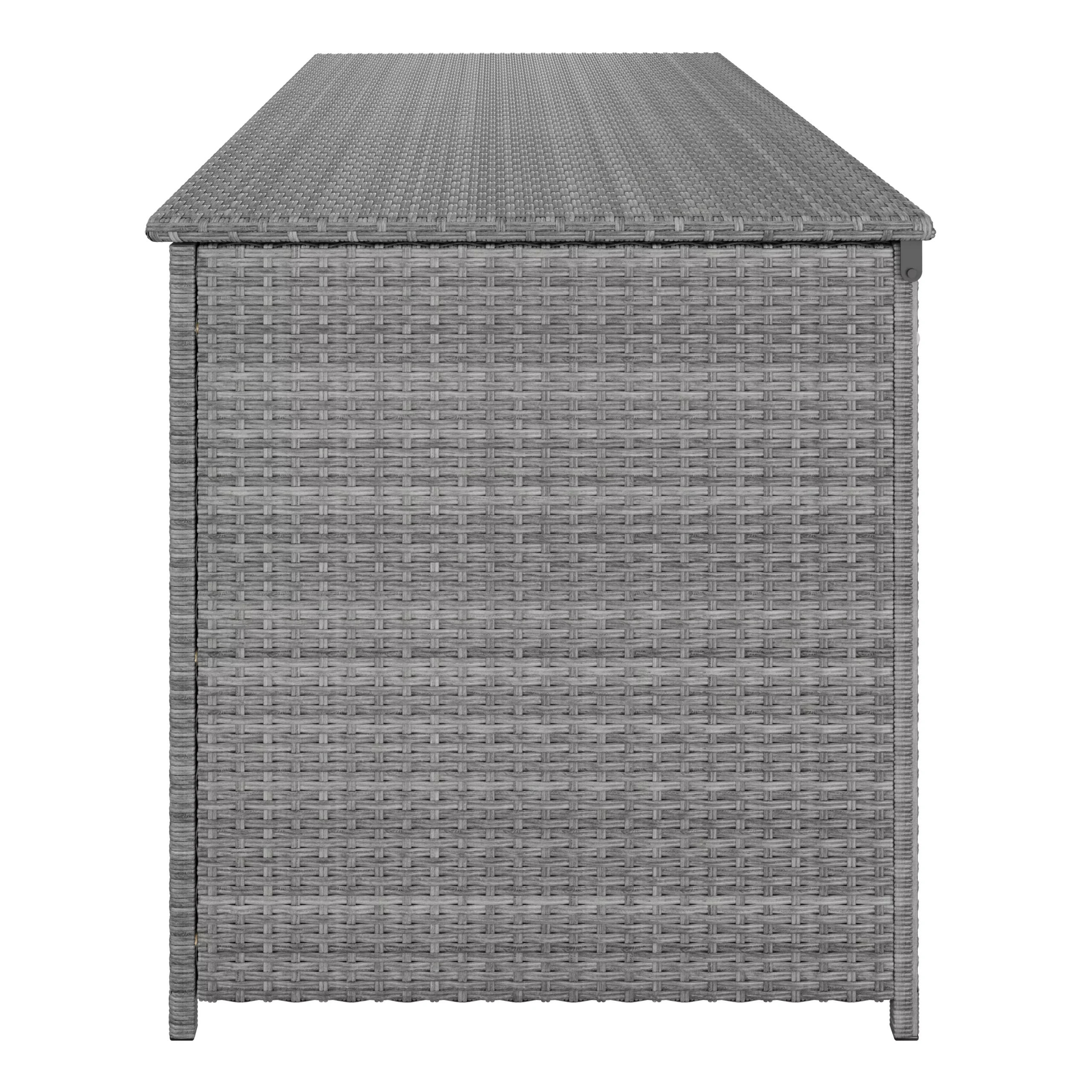 GoodHome Hamilton Steeple Grey Rattan Effect Storage Box (W) 180cm X (D) 65cm 3 GoodHome Hamilton Steeple Grey Rattan Effect Storage Box (W) 180cm X (D) 65cm - Image 3