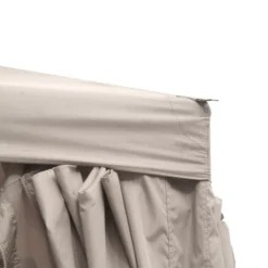 GoodHome Preston Taupe Square Gazebo, (W)3m (D)3m - Assembly Required -Garden Outdoor Store goodhome preston taupe square gazebo w 3m d 3m assembly required5059340125497 36c