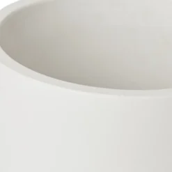 GoodHome White Terracotta Circular Plant Pot (Dia)20.5cm -Garden Outdoor Store goodhome white terracotta circular plant pot dia 20 5cm3663602441274 36c bq scaled