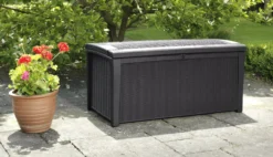 Keter Borneo Rattan Effect Plastic Garden Storage Box