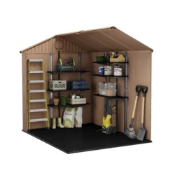 Keter Darwin 8x6 Ft Apex Tongue & Groove Shed With Floor -Garden Outdoor Store keter darwin 8x6 ft apex tongue groove shed with floor7290112636096 04t bq