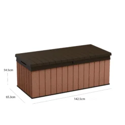 Keter Darwin Wood Effect 5x2 Garden Storage Bench Box 380L 15 Keter Darwin Wood Effect 5x2 Garden Storage Bench Box 380L -Garden Outdoor Store keter darwin wood effect 5x2 garden storage bench box 380l7290112636225 01t bq