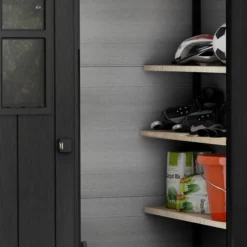 Keter Oakland Grey Plastic 2 Door 2 Windows Shed With Floor (Base Included) 26 Keter Oakland Grey Plastic 2 Door 2 Windows Shed With Floor (Base Included) -Garden Outdoor Store keter oakland grey plastic 2 door 2 windows shed with floor base included 7290112632623 42c scaled