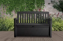 Keter Patio Wood Effect Garden Storage Bench Box - Partial Assembly Required 227L 21 Keter Patio Wood Effect Garden Storage Bench Box - Partial Assembly Required 227L -Garden Outdoor Store keter patio wood effect garden storage bench box partial assembly required 227l7290112634825 01i bq