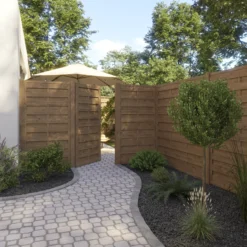Klikstrom Tiama Pine Horizontal Slats Gate, (H)1.8m (W)0.9m 7 Klikstrom Tiama Pine Horizontal Slats Gate, (H)1.8m (W)0.9m -Garden Outdoor Store klikstrom tiama pine horizontal slats gate h 1 8m w 0 9m5059340668338 01i scaled