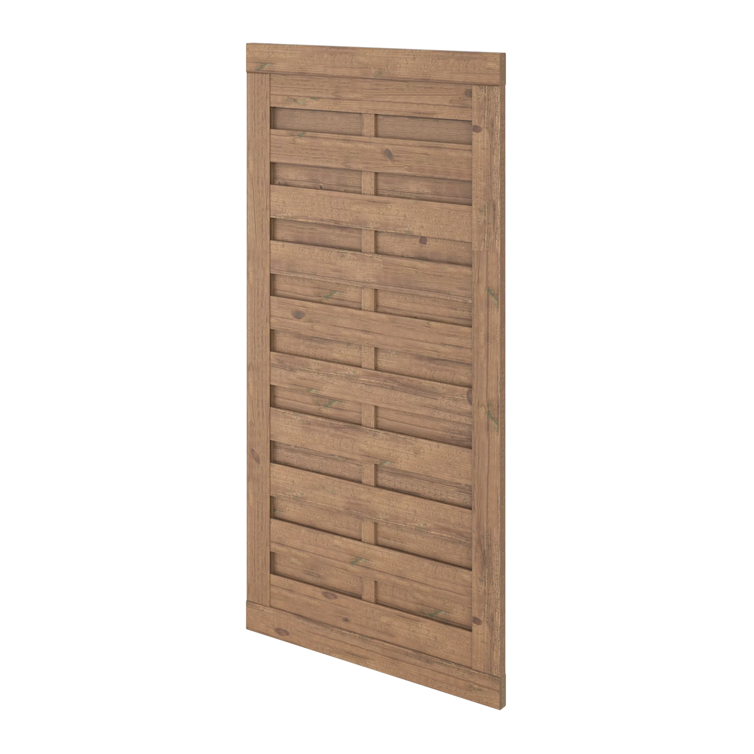 Klikstrom Tiama Pine Horizontal Slats Gate, (H)1.8m (W)0.9m 2 Klikstrom Tiama Pine Horizontal Slats Gate, (H)1.8m (W)0.9m - Image 2