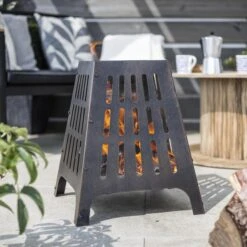 La Hacienda Anubis Steel Firepit -Garden Outdoor Store la hacienda anubis steel firepit5055025585730 01i BQ