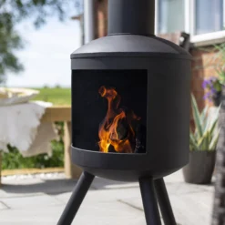 La Hacienda Barola Steel Chiminea -Garden Outdoor Store la hacienda barola steel chiminea5055025585693 02i BQ scaled