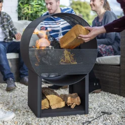 La Hacienda Camacha Steel Fireplace -Garden Outdoor Store la hacienda camacha steel fireplace5055025585273 02i BQ scaled