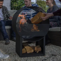 La Hacienda Camacha Steel Fireplace -Garden Outdoor Store la hacienda camacha steel fireplace5055025585273 04i BQ