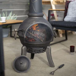 La Hacienda Cuba Cast Iron & Steel Chiminea 5 La Hacienda Cuba Cast Iron & Steel Chiminea -Garden Outdoor Store la hacienda cuba cast iron steel chiminea5055025560270 02i bq scaled