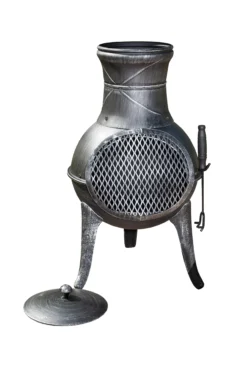La Hacienda Panama Cast Iron & Steel Chiminea -Garden Outdoor Store la hacienda panama cast iron steel chiminea5055025591182 02c BQ