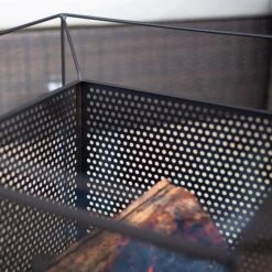 La Hacienda Quadrada Steel Firepit -Garden Outdoor Store la hacienda quadrada steel firepit5055025586355 03i bq