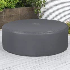 Lay-Z-Spa Grey Circular Hot Tub Cover (D) 1960mm X (H )710mm -Garden Outdoor Store lay z spa grey circular hot tub cover d 1960mm x h 710mm6941607321270 01i