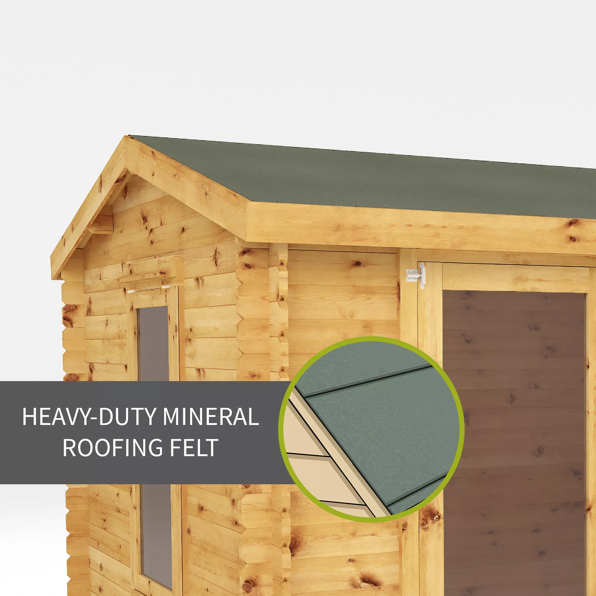 Mercia 11x12 Apex Tongue & Groove Cabin With Double Door 8 Mercia 11x12 Apex Tongue & Groove Cabin With Double Door - Image 8