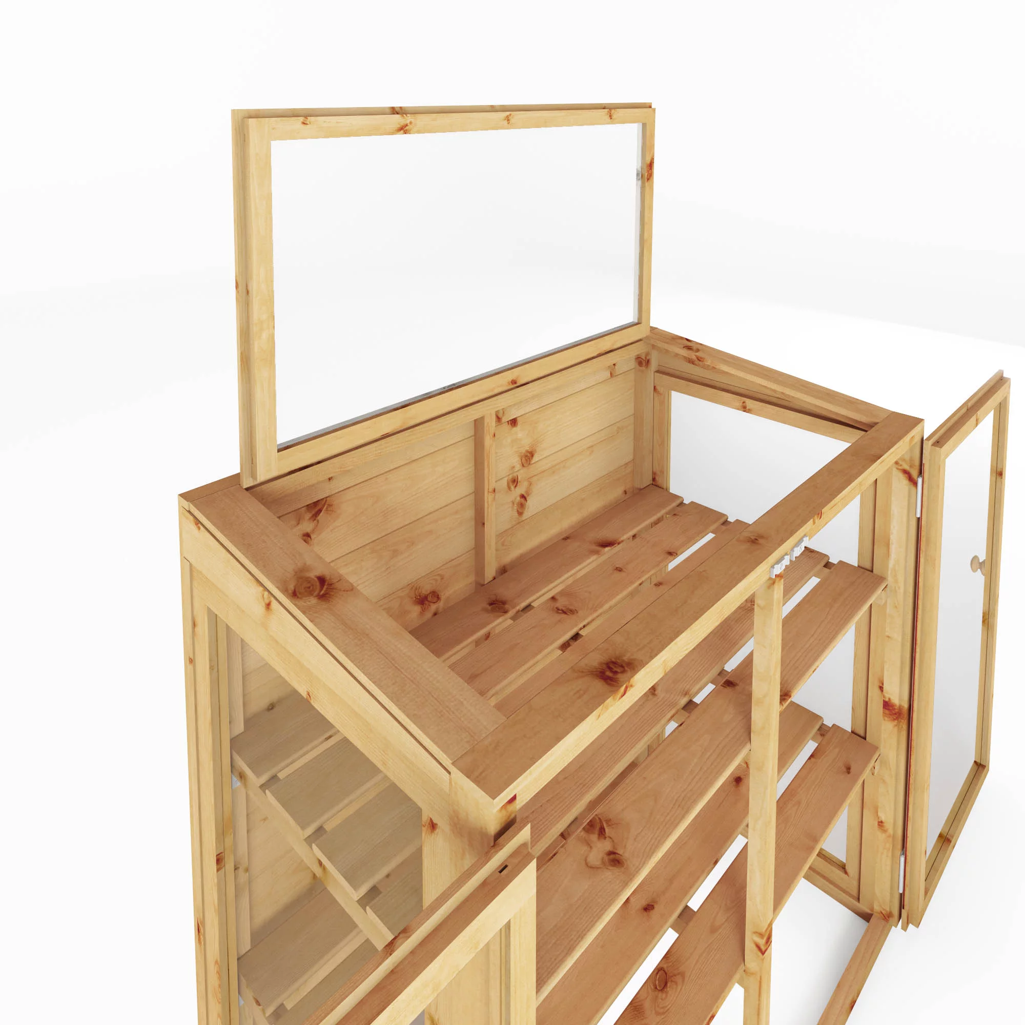 Mercia 4x2 Greenhouse With Flap Vent 4 Mercia 4x2 Greenhouse With Flap Vent - Image 4