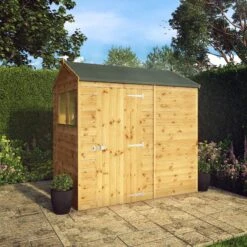 Mercia 7x5 Ft Reverse Apex Tongue & Groove Wooden 2 Windows Shed With Floor 16 Mercia 7x5 Ft Reverse Apex Tongue & Groove Wooden 2 Windows Shed With Floor -Garden Outdoor Store mercia 7x5 ft reverse apex tongue groove wooden 2 windows shed with floor5029442006468 01i bq