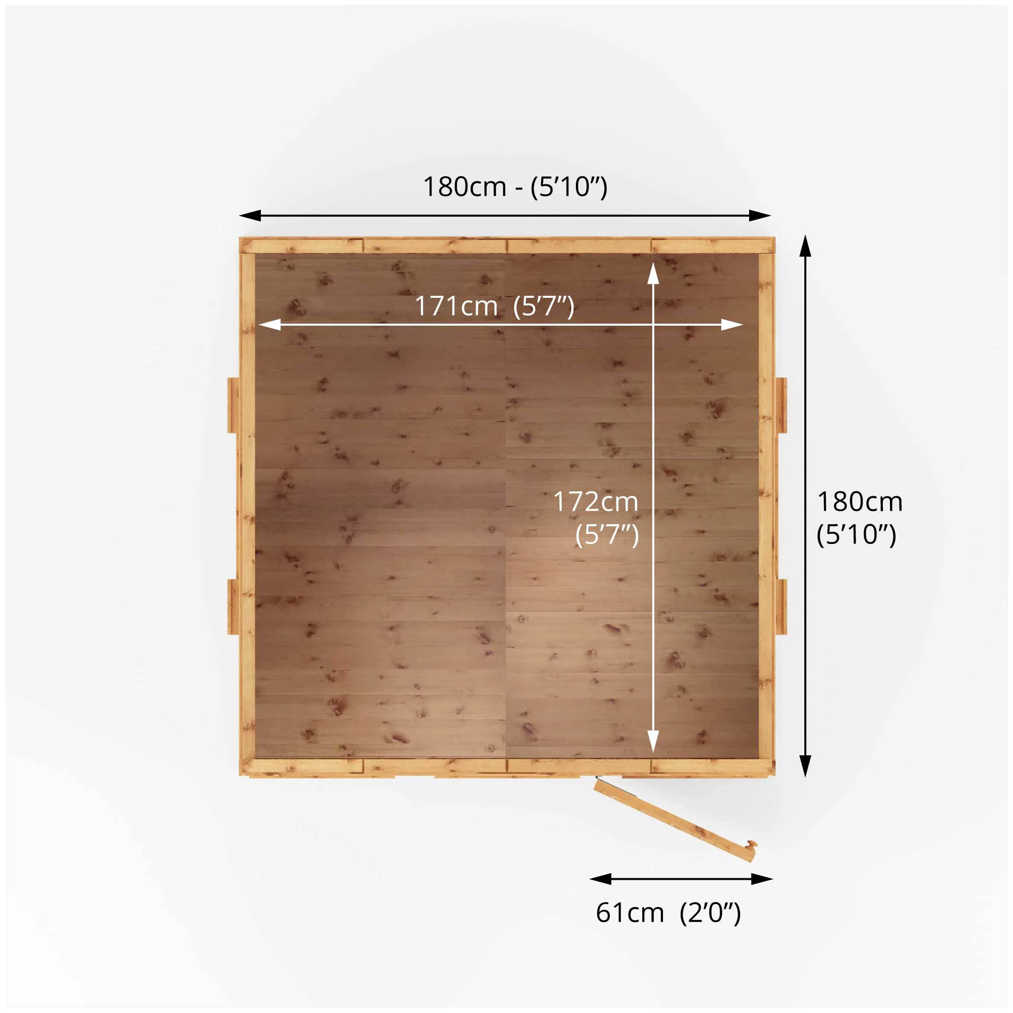 Mercia 7x6 Dutch Apex Tongue & Groove Playhouse - Assembly Service Included 5 Mercia 7x6 Dutch Apex Tongue & Groove Playhouse - Assembly Service Included - Image 5