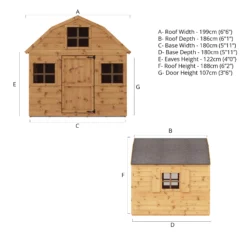Mercia 7x6 Dutch Apex Tongue & Groove Playhouse -Garden Outdoor Store mercia 7x6 dutch apex tongue groove playhouse5029442075747 02t bq